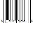 Barcode Image for UPC code 021112000078