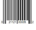 Barcode Image for UPC code 021121000052