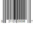 Barcode Image for UPC code 021123000067