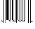 Barcode Image for UPC code 021130000074