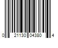 Barcode Image for UPC code 021130043804