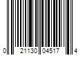 Barcode Image for UPC code 021130045174