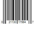 Barcode Image for UPC code 021130179947