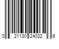 Barcode Image for UPC code 021130240326. Product Name: 