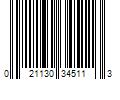 Barcode Image for UPC code 021130345113