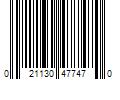 Barcode Image for UPC code 021130477470