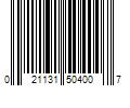 Barcode Image for UPC code 021131504007