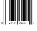 Barcode Image for UPC code 021131800277