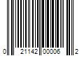 Barcode Image for UPC code 021142000062