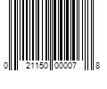 Barcode Image for UPC code 021150000078