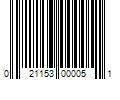 Barcode Image for UPC code 021153000051