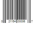 Barcode Image for UPC code 021154000067