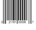 Barcode Image for UPC code 021161000067