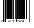 Barcode Image for UPC code 021164000057