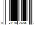 Barcode Image for UPC code 021178000067