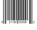 Barcode Image for UPC code 021180000062