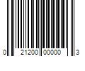 Barcode Image for UPC code 021200000003