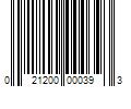 Barcode Image for UPC code 021200000393