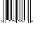 Barcode Image for UPC code 021200000416