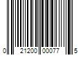 Barcode Image for UPC code 021200000775