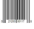 Barcode Image for UPC code 021200001178