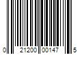 Barcode Image for UPC code 021200001475