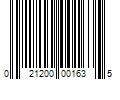 Barcode Image for UPC code 021200001635