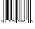 Barcode Image for UPC code 021200001659