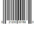 Barcode Image for UPC code 021200001680