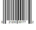 Barcode Image for UPC code 021200001772