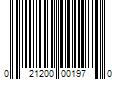 Barcode Image for UPC code 021200001970