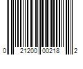 Barcode Image for UPC code 021200002182