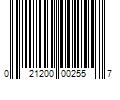 Barcode Image for UPC code 021200002557