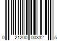 Barcode Image for UPC code 021200003325