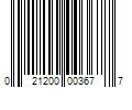 Barcode Image for UPC code 021200003677