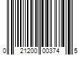 Barcode Image for UPC code 021200003745