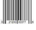 Barcode Image for UPC code 021200003776