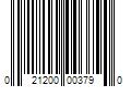 Barcode Image for UPC code 021200003790