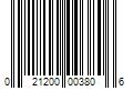 Barcode Image for UPC code 021200003806