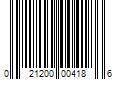 Barcode Image for UPC code 021200004186