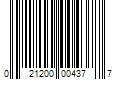 Barcode Image for UPC code 021200004377