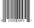 Barcode Image for UPC code 021200005701