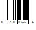 Barcode Image for UPC code 021200005756