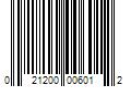 Barcode Image for UPC code 021200006012