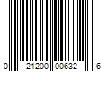 Barcode Image for UPC code 021200006326