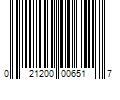 Barcode Image for UPC code 021200006517