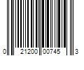 Barcode Image for UPC code 021200007453