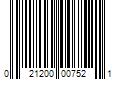 Barcode Image for UPC code 021200007521