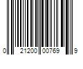 Barcode Image for UPC code 021200007699