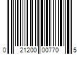 Barcode Image for UPC code 021200007705